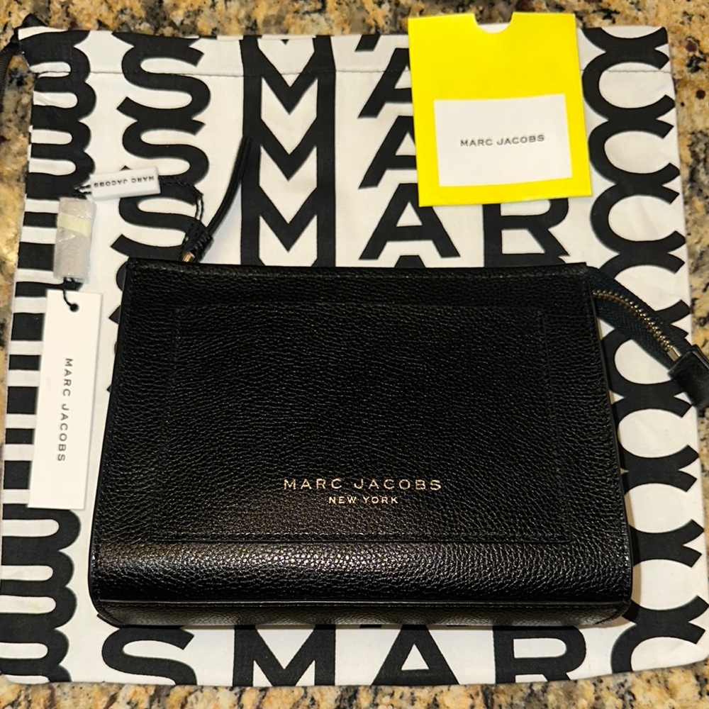 Marc Jacobs ❤️The Grind Leather Cosmetic Bag-NWT - Picture 13 of 13